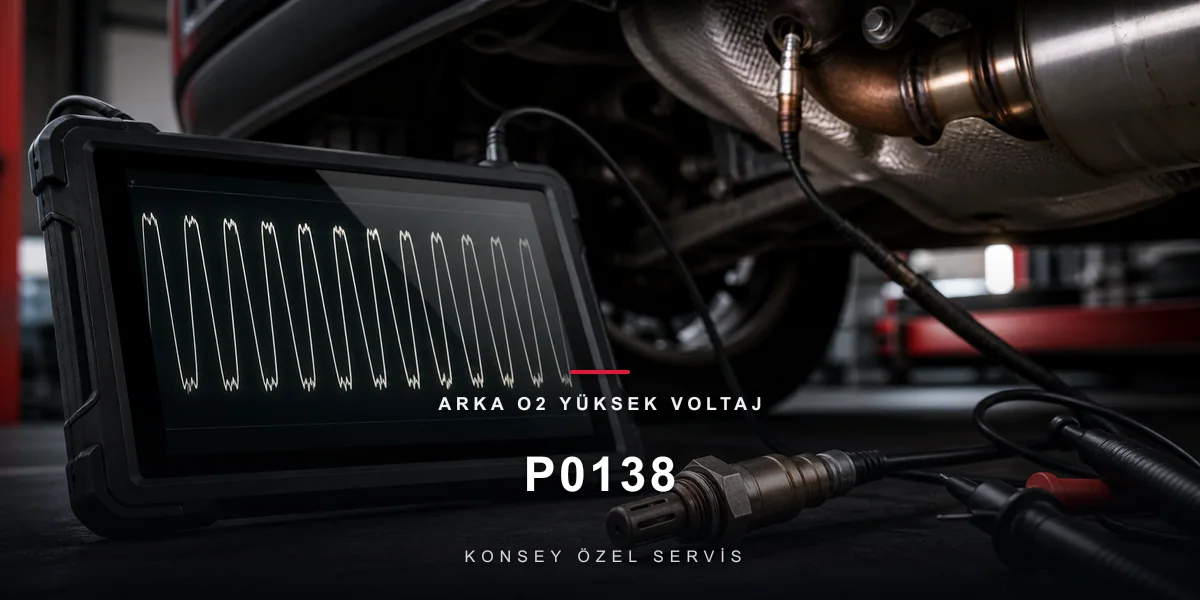P0138 Arıza Kodu: Arka O2 Yüksek Voltaj — Bekçinin Zengin Israrı için Konsey Özel Servis görseli