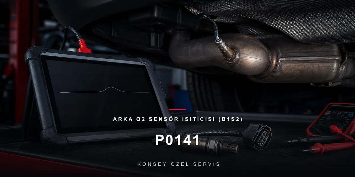 P0141 Arıza Kodu: Arka O2 Sensör Isıtıcısı (B1S2) — Teşhis ve Çözüm için Konsey Özel Servis görseli