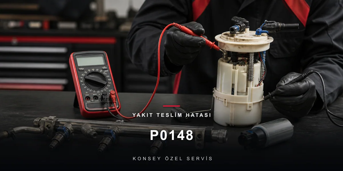 P0148 Arıza Kodu: Yakıt Teslim Hatası — Talep ve Arz Uyuşmuyor için Konsey Özel Servis görseli