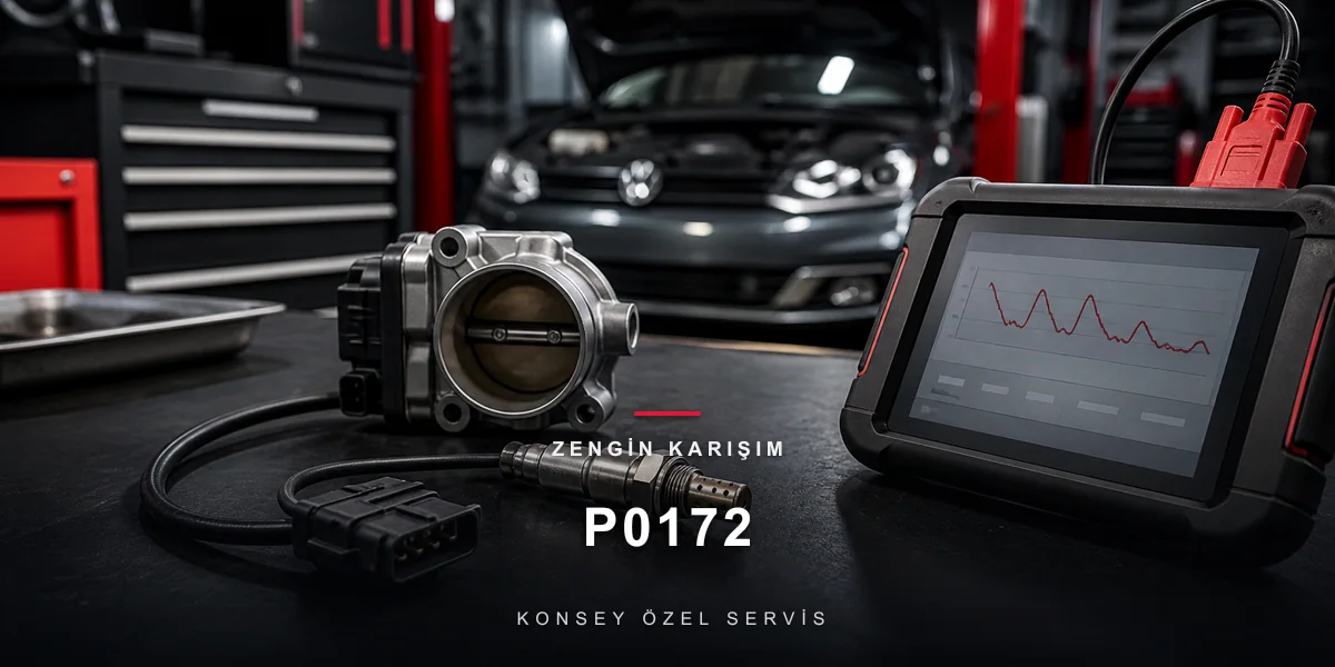 P0172 Arıza Kodu: Zengin Karışım — Nedenleri ve Katalizör Riski için Konsey Özel Servis görseli