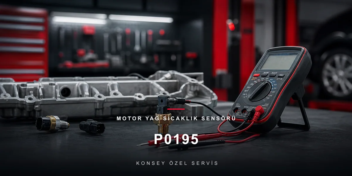 P0195 Arıza Kodu: Motor Yağ Sıcaklık Sensörü — Yağın Termometresi için Konsey Özel Servis görseli