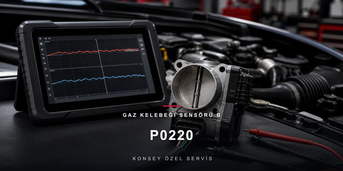 P0220 Arıza Kodu: Gaz Kelebeği Sensörü B — İkinci Tanığın Arızası için Konsey Özel Servis görseli