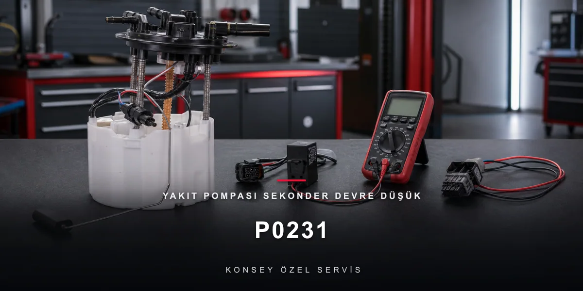 P0231 Arıza Kodu: Yakıt Pompası Sekonder Devre Düşük için Konsey Özel Servis görseli