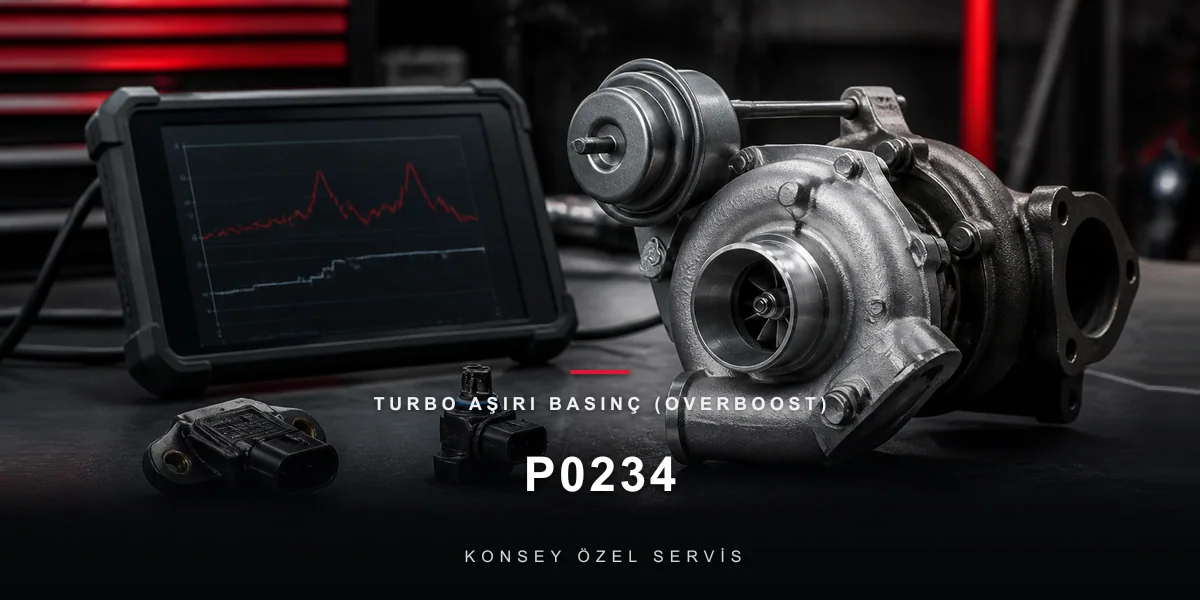P0234 Arıza Kodu: Turbo Aşırı Basınç (Overboost) — Ciddi Uyarı için Konsey Özel Servis görseli