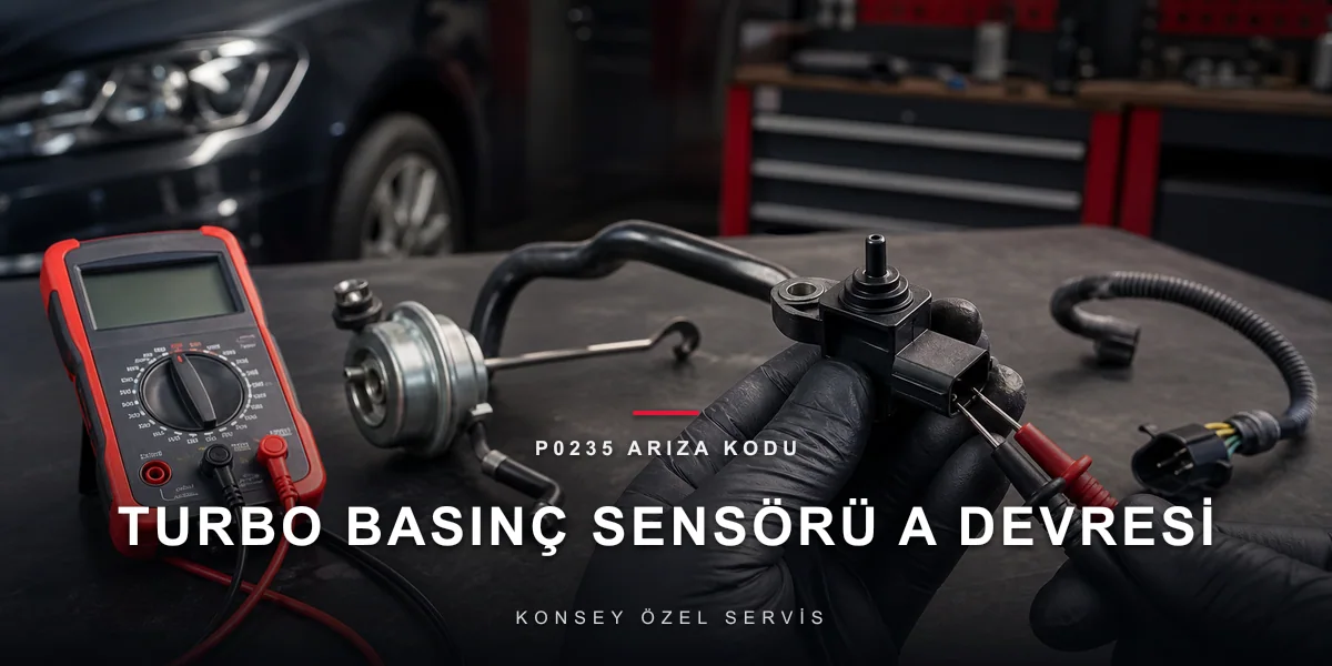 P0235 Arıza Kodu Nedir? Turbo Basınç Sensörü A Devresi için Konsey Özel Servis görseli