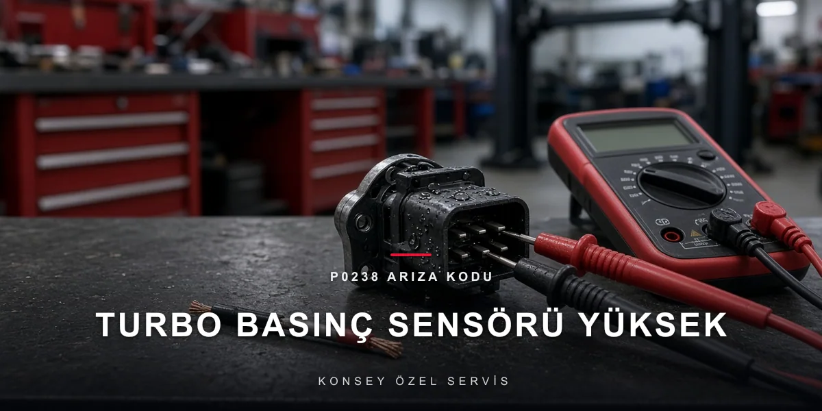 P0238 Arıza Kodu: turbo boost sensörü yüksek sinyal için Konsey Özel Servis görseli