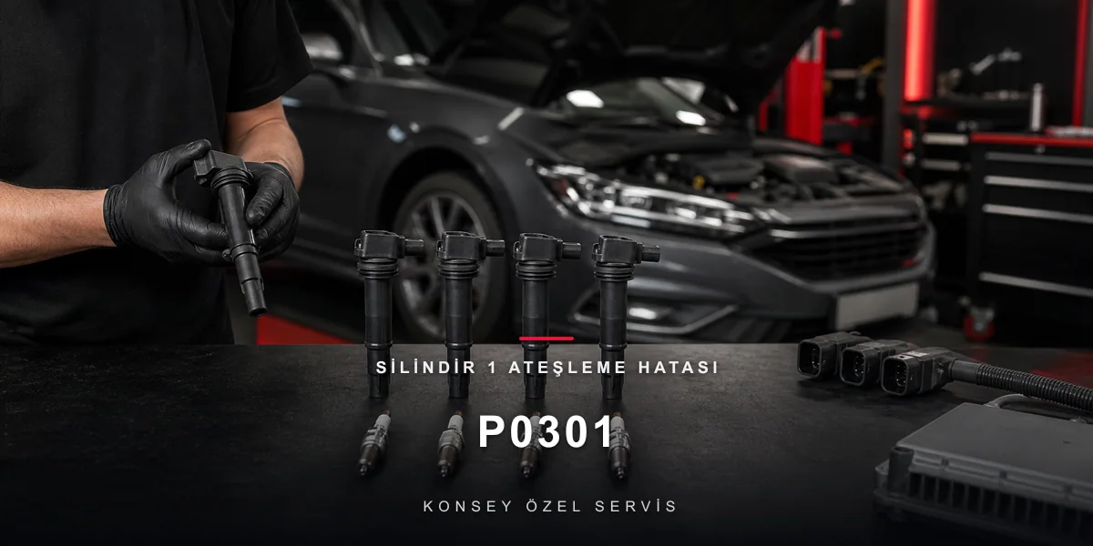 P0301 Arıza Kodu: Silindir 1 Ateşleme Hatası — Takas Testi Mantığı için Konsey Özel Servis görseli