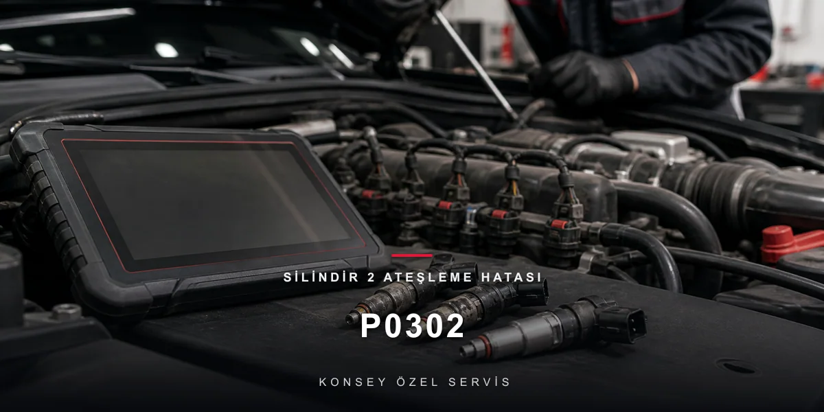 P0302 Arıza Kodu: Silindir 2 Ateşleme Hatası — Enjektör Boyutu için Konsey Özel Servis görseli
