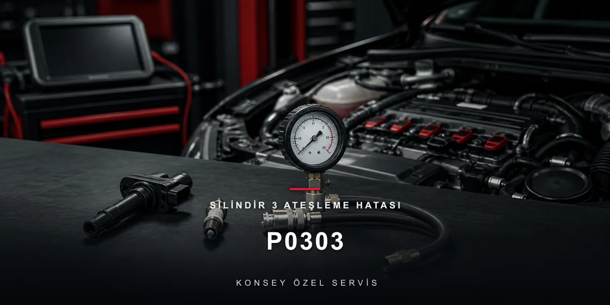 P0303 Arıza Kodu: Silindir 3 Ateşleme Hatası — Kompresyon Boyutu için Konsey Özel Servis görseli