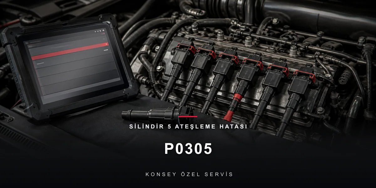 P0305 Arıza Kodu: Silindir 5 Ateşleme Hatası — V6'nın Arka Sırası için Konsey Özel Servis görseli