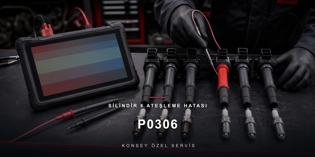 P0306 Arıza Kodu: Silindir 6 Ateşleme Hatası — Köşedeki Silindir için Konsey Özel Servis görseli