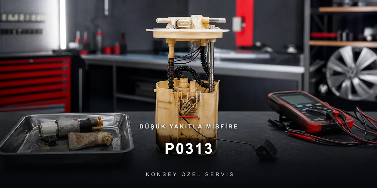 P0313 Arıza Kodu: Düşük Yakıtla Misfire — Depo Dibi İtirafı için Konsey Özel Servis görseli