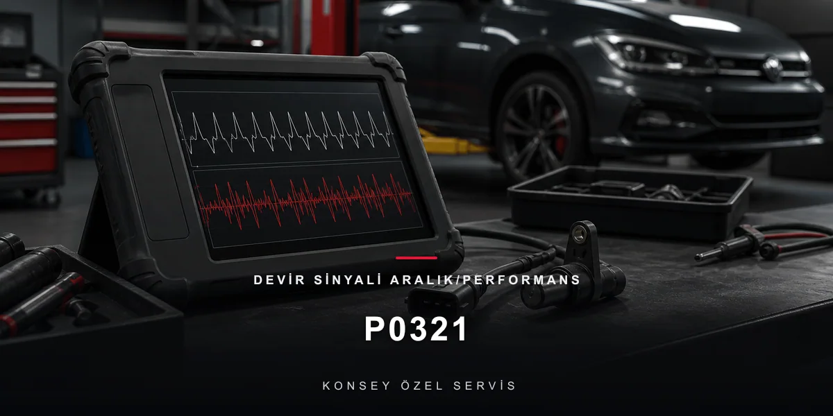 P0321 Arıza Kodu: Devir Sinyali Aralık/Performans — Titrek Nabız için Konsey Özel Servis görseli