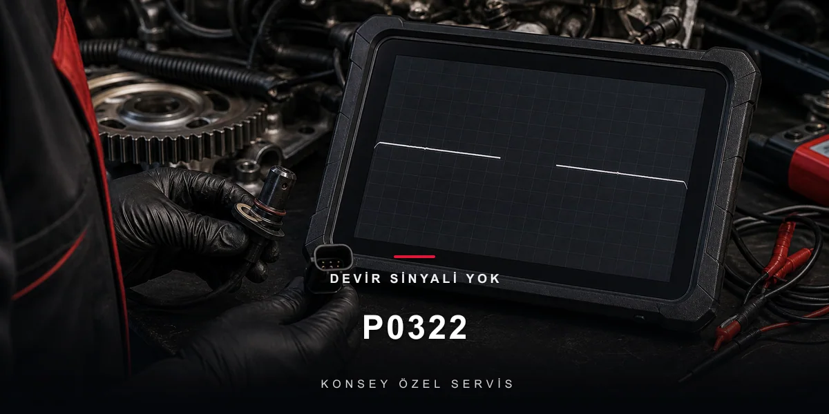P0322 Arıza Kodu: Devir Sinyali Yok — Nabızsız Motor için Konsey Özel Servis görseli