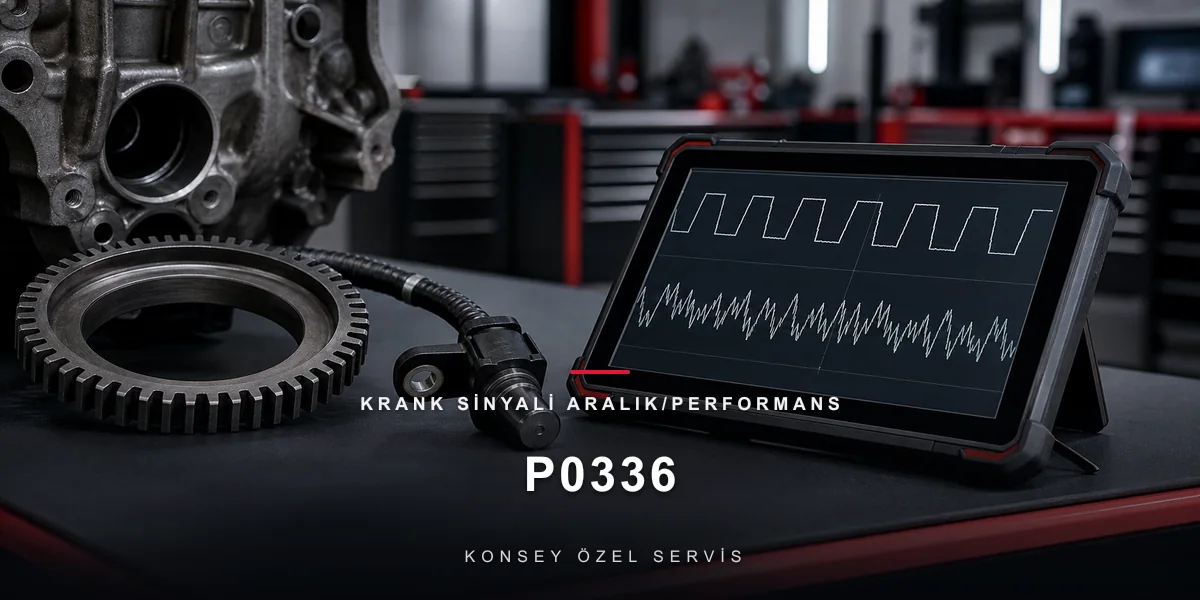 P0336 Arıza Kodu: Krank Sinyali Aralık/Performans — Kirli Sinyal için Konsey Özel Servis görseli