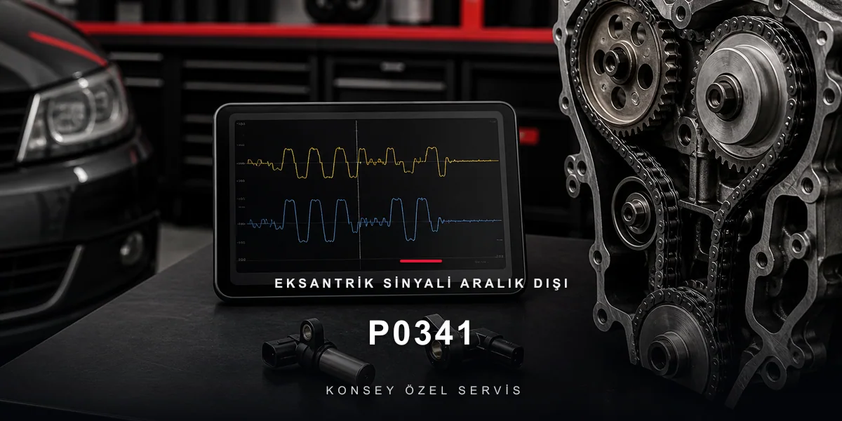 P0341 Arıza Kodu: Eksantrik Sinyali Aralık Dışı — Zincir İpucu için Konsey Özel Servis görseli