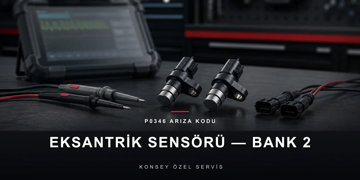 P0346 Arıza Kodu: Eksantrik Sensörü Aralık/Performans Bank 2 için Konsey Özel Servis görseli