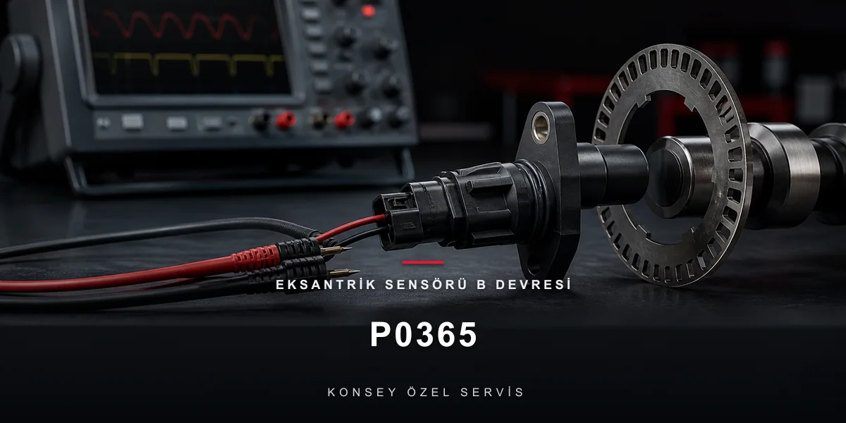 P0365 Arıza Kodu: Eksantrik Sensörü B Devresi — Egzoz Milinin Gözü için Konsey Özel Servis görseli