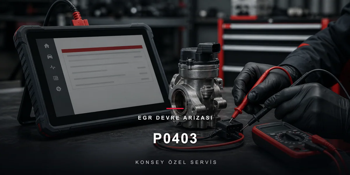 P0403 Arıza Kodu: EGR Devre Arızası — Elektrik Tarafının Kodu için Konsey Özel Servis görseli
