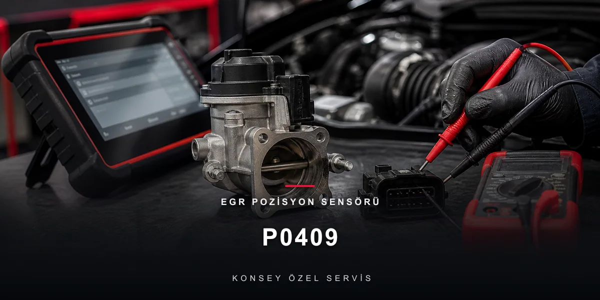 P0409 Arıza Kodu: EGR Pozisyon Sensörü — Valfin Göz Bandı için Konsey Özel Servis görseli