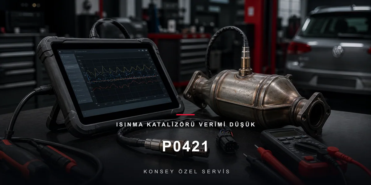 P0421 Arıza Kodu: Isınma Katalizörü Verimi Düşük — İlk Dakikaların Sınavı için Konsey Özel Servis görseli