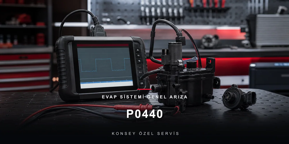P0440 Arıza Kodu: EVAP Sistemi Genel Arıza — Buhar Dosyasının Kapağı için Konsey Özel Servis görseli
