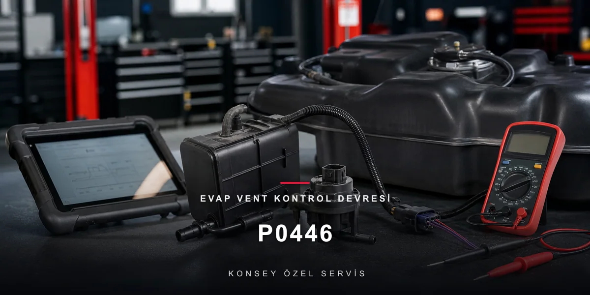 P0446 Arıza Kodu: EVAP Vent Kontrol Devresi — Deponun Nefes Kapısı için Konsey Özel Servis görseli