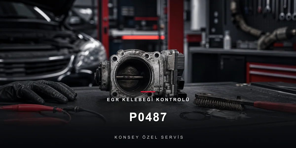 P0487 Arıza Kodu: EGR Kelebeği Kontrolü — Egzozun İkinci Kapısı için Konsey Özel Servis görseli