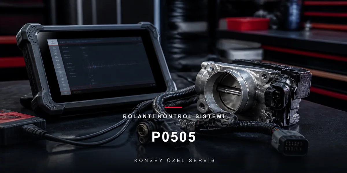 P0505 Arıza Kodu: Rölanti Kontrol Sistemi — Devri Tutturamayan Motor için Konsey Özel Servis görseli