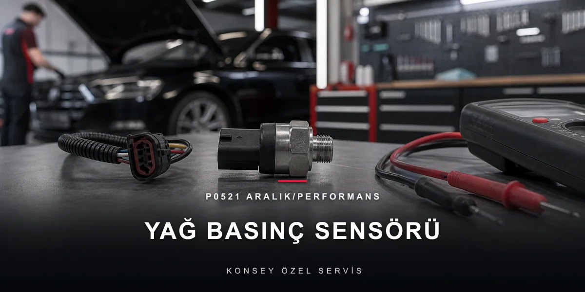 P0521 Arıza Kodu: Yağ Basınç Sensörü Aralık/Performans için Konsey Özel Servis görseli