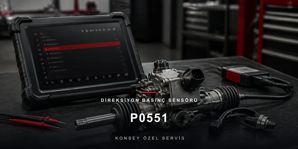 P0551 Arıza Kodu: Direksiyon Basınç Sensörü — Hidroliğin Rölanti Sigortası için Konsey Özel Servis görseli