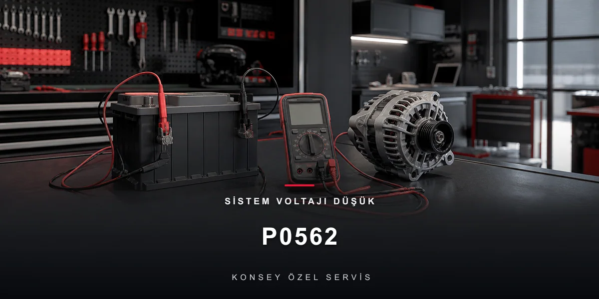 P0562 Arıza Kodu: Sistem Voltajı Düşük — Şarj Zincirinin Kodu için Konsey Özel Servis görseli