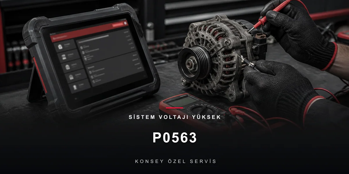 P0563 Arıza Kodu: Sistem Voltajı Yüksek — Regülatörün İsyanı için Konsey Özel Servis görseli