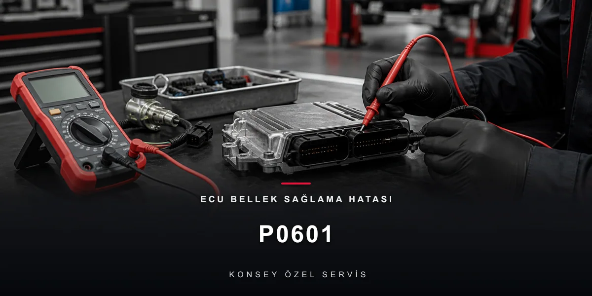 P0601 Arıza Kodu: ECU Bellek Sağlama Hatası — Beynin Kendi Raporu için Konsey Özel Servis görseli