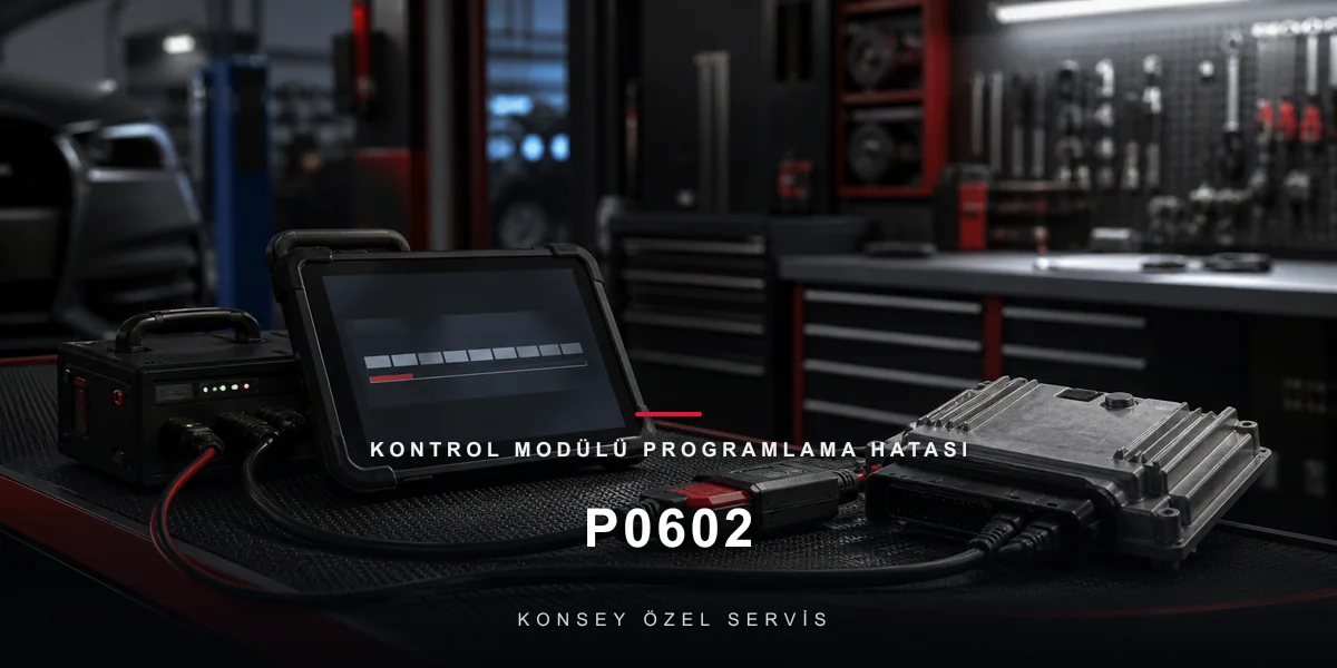 P0602 Arıza Kodu: Kontrol Modülü Programlama Hatası — Yarım Kalmış Yazılım için Konsey Özel Servis görseli