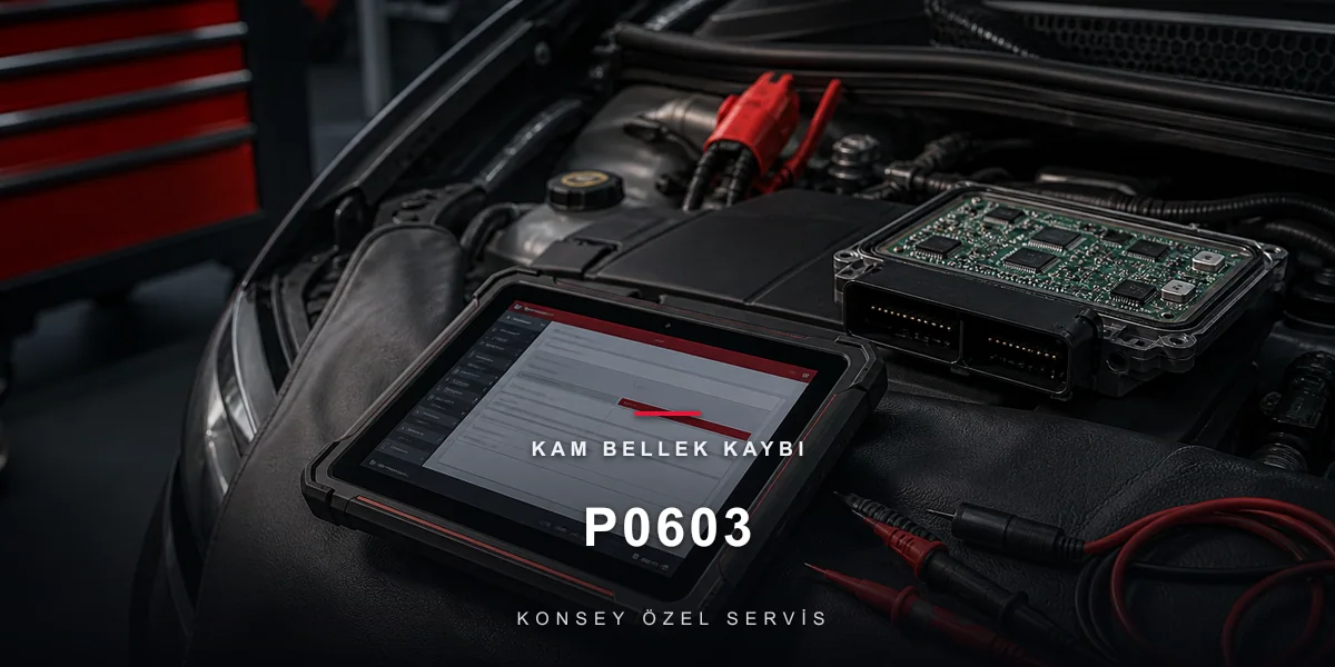 P0603 Arıza Kodu: KAM Bellek Kaybı — Beynin Silinen Not Defteri için Konsey Özel Servis görseli