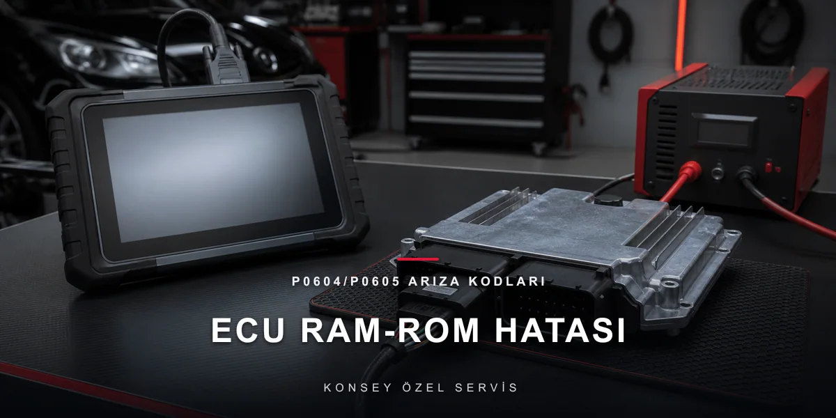 P0604/P0605 Arıza Kodları: RAM-ROM Hatası — Beynin Donanım Sınavı için Konsey Özel Servis görseli