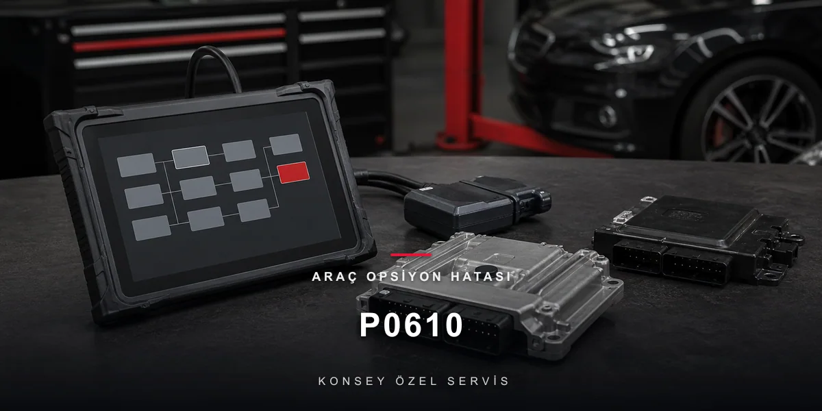 P0610 Arıza Kodu: Araç Opsiyon Hatası — Kimlik Kartındaki Uyumsuzluk için Konsey Özel Servis görseli