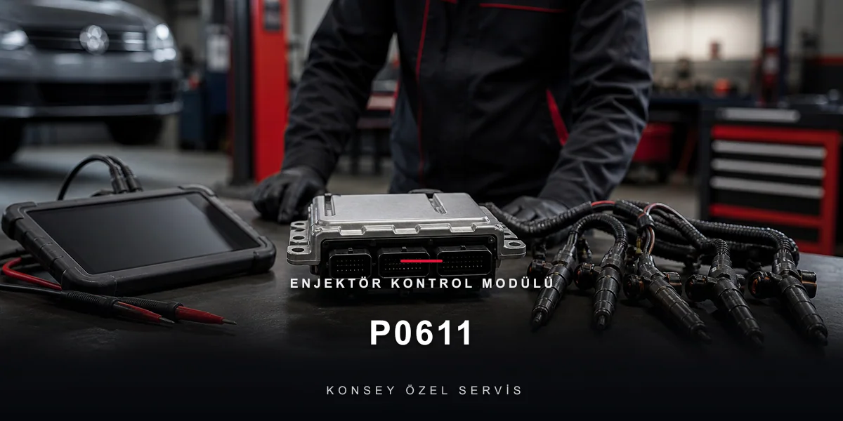 P0611 Arıza Kodu: Enjektör Kontrol Modülü — Dizelin Güç Santrali için Konsey Özel Servis görseli