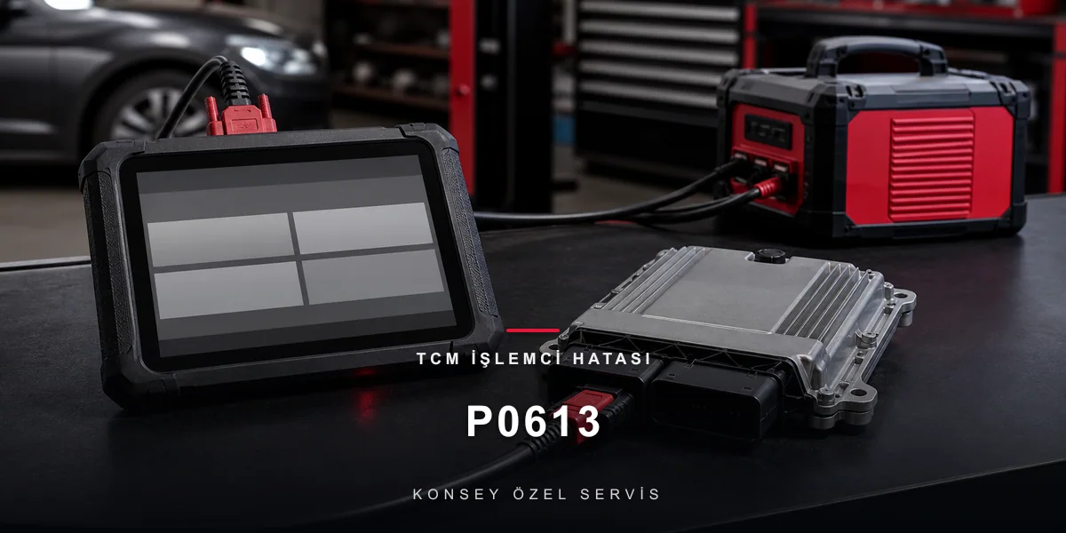 P0613 Arıza Kodu: TCM İşlemci Hatası — Şanzıman Beyninin Sınavı için Konsey Özel Servis görseli