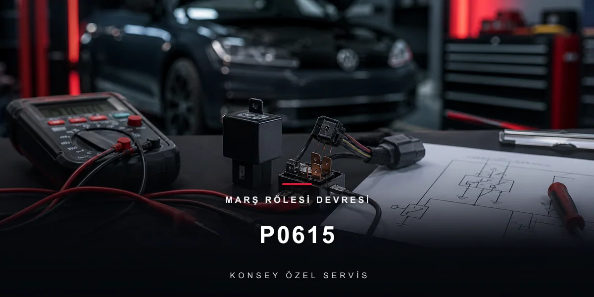 P0615 Arıza Kodu: Marş Rölesi Devresi — Startın Görünmez Kapısı için Konsey Özel Servis görseli