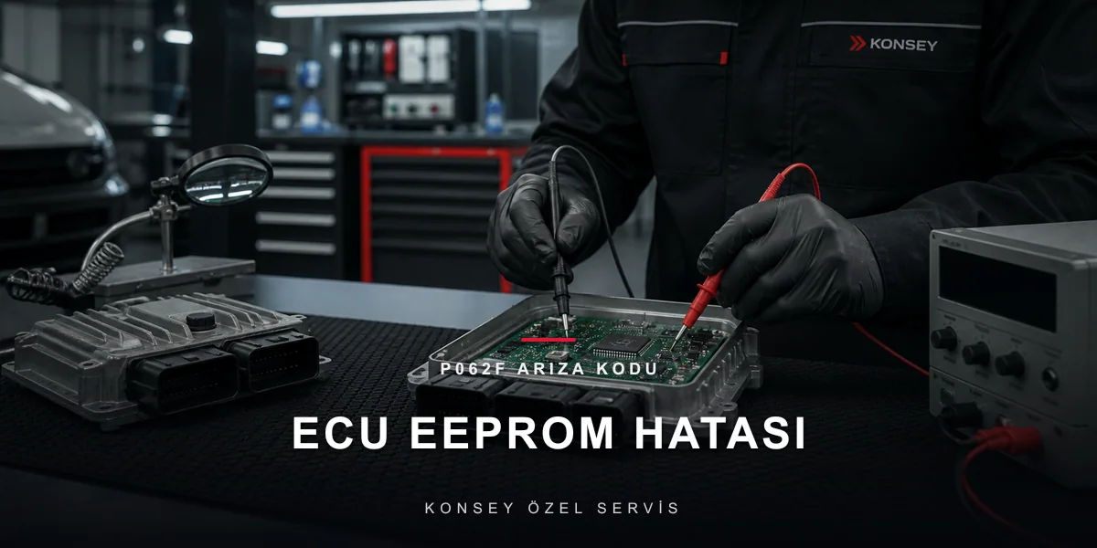 P062F Arıza Kodu: ECU EEPROM Hatası — Kalıcı Belleğin Sancısı için Konsey Özel Servis görseli