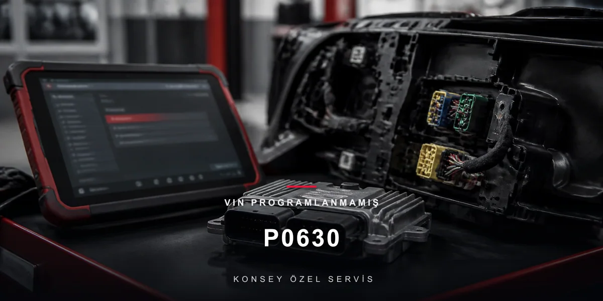 P0630 Arıza Kodu: VIN Programlanmamış — Şaside Bir, Beyinde Başka için Konsey Özel Servis görseli