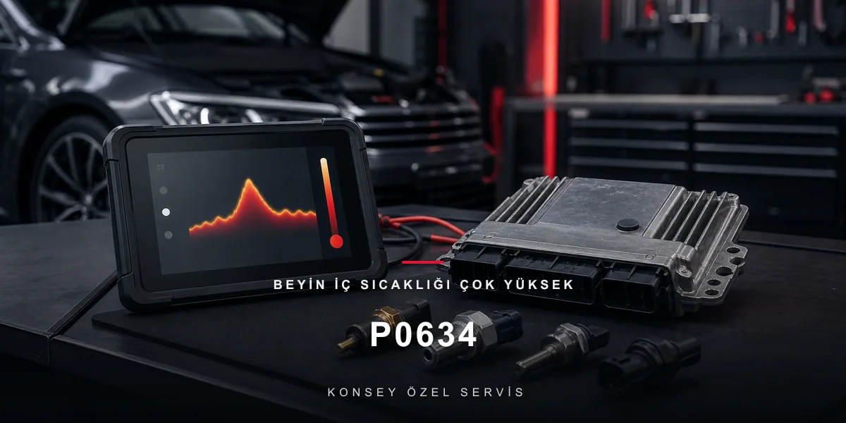 P0634 Arıza Kodu: Beyin İç Sıcaklığı Çok Yüksek — Pişen Elektronik için Konsey Özel Servis görseli