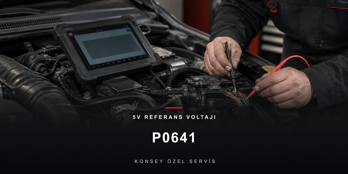 P0641 Arıza Kodu: 5V Referans Voltajı — Sensörlerin Ortak Damarı için Konsey Özel Servis görseli