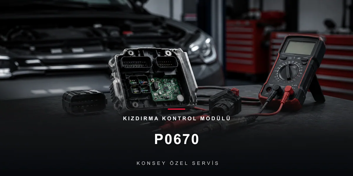 P0670 Arıza Kodu: Kızdırma Kontrol Modülü — Beynin Isıtma Şefi için Konsey Özel Servis görseli