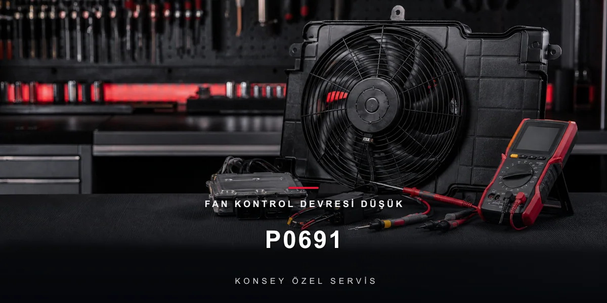 P0691 Arıza Kodu: Fan Kontrol Devresi Düşük — Kısa Devre İzi için Konsey Özel Servis görseli