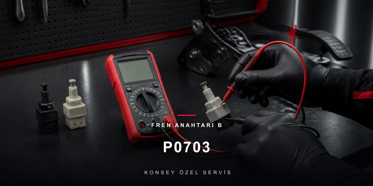 P0703 Arıza Kodu: Fren Anahtarı B — Kutuya Giden Fren Sinyali için Konsey Özel Servis görseli