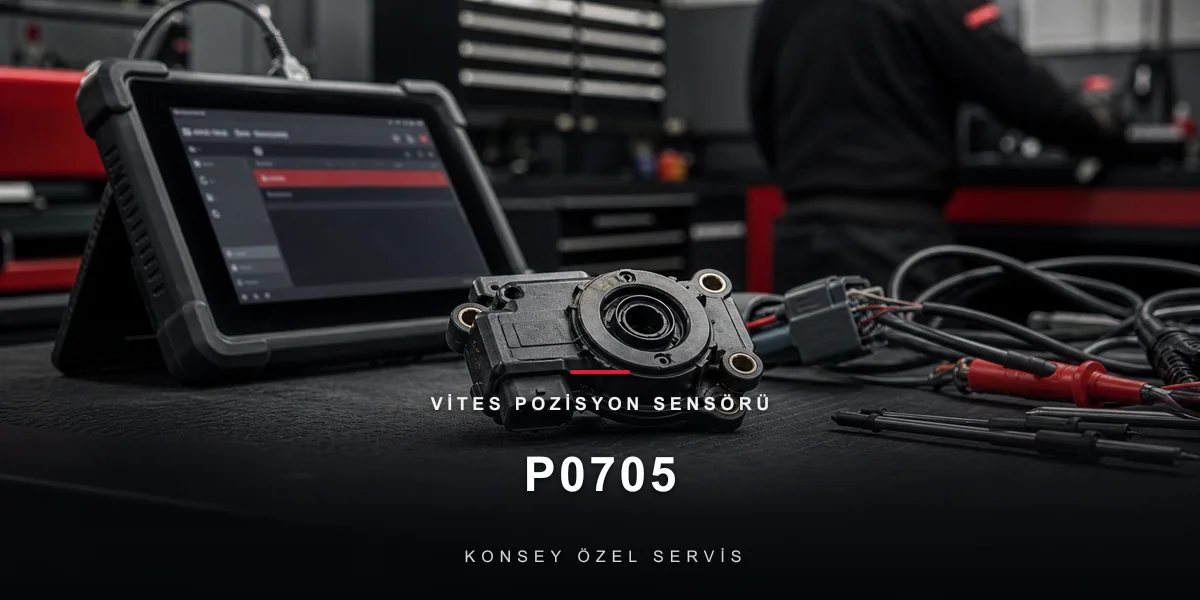 P0705 Arıza Kodu: Vites Pozisyon Sensörü — PRND'nin Gözü için Konsey Özel Servis görseli