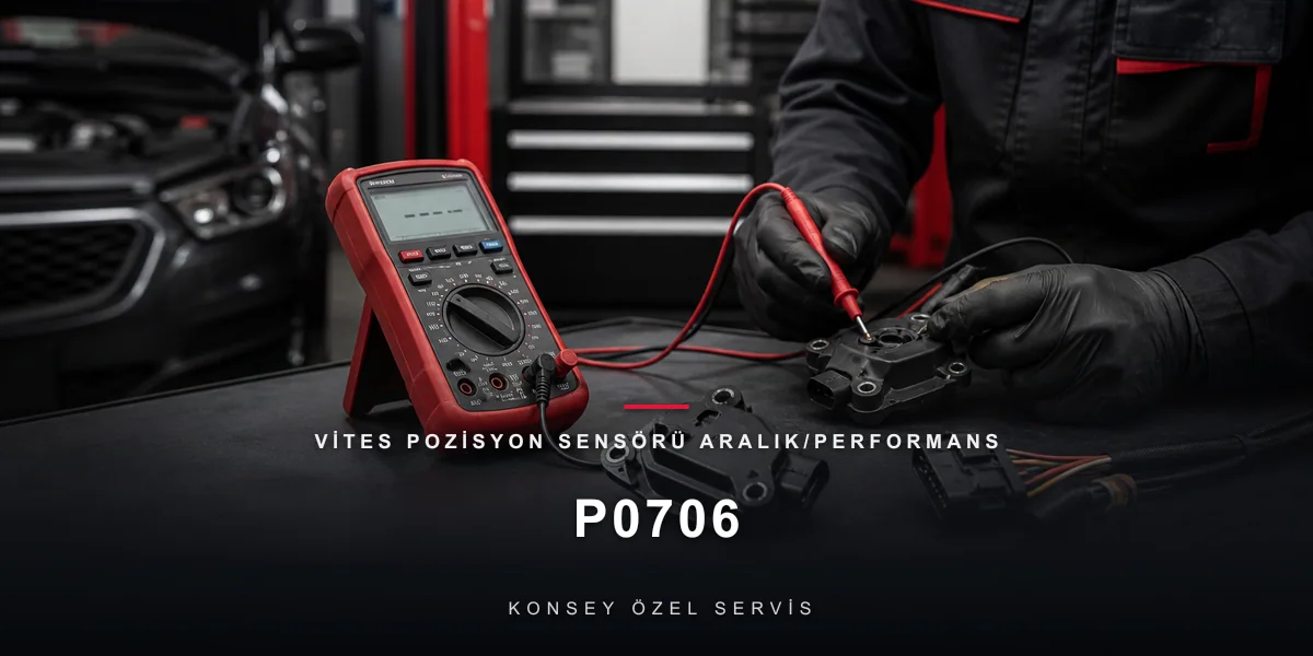 P0706 Arıza Kodu: Vites Pozisyon Sensörü Aralık/Performans için Konsey Özel Servis görseli